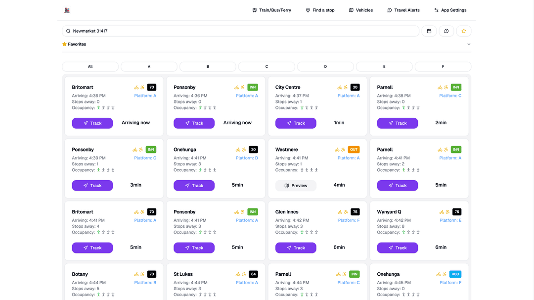 Public Transport Tracker